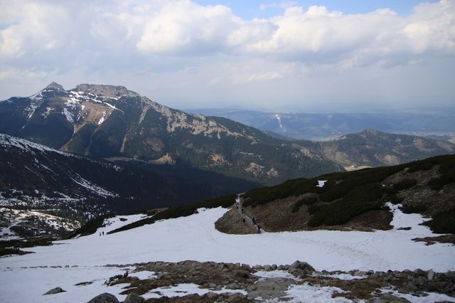 Widok ze szlaku na Kasprowy Wierch