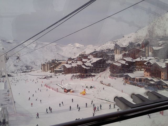 Val Thorens z wagonika Funitel Peclet